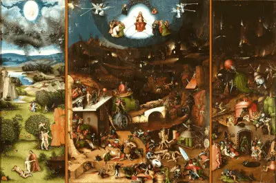 Weltgerichtstriptychon Hieronymus Bosch (Deutsch)